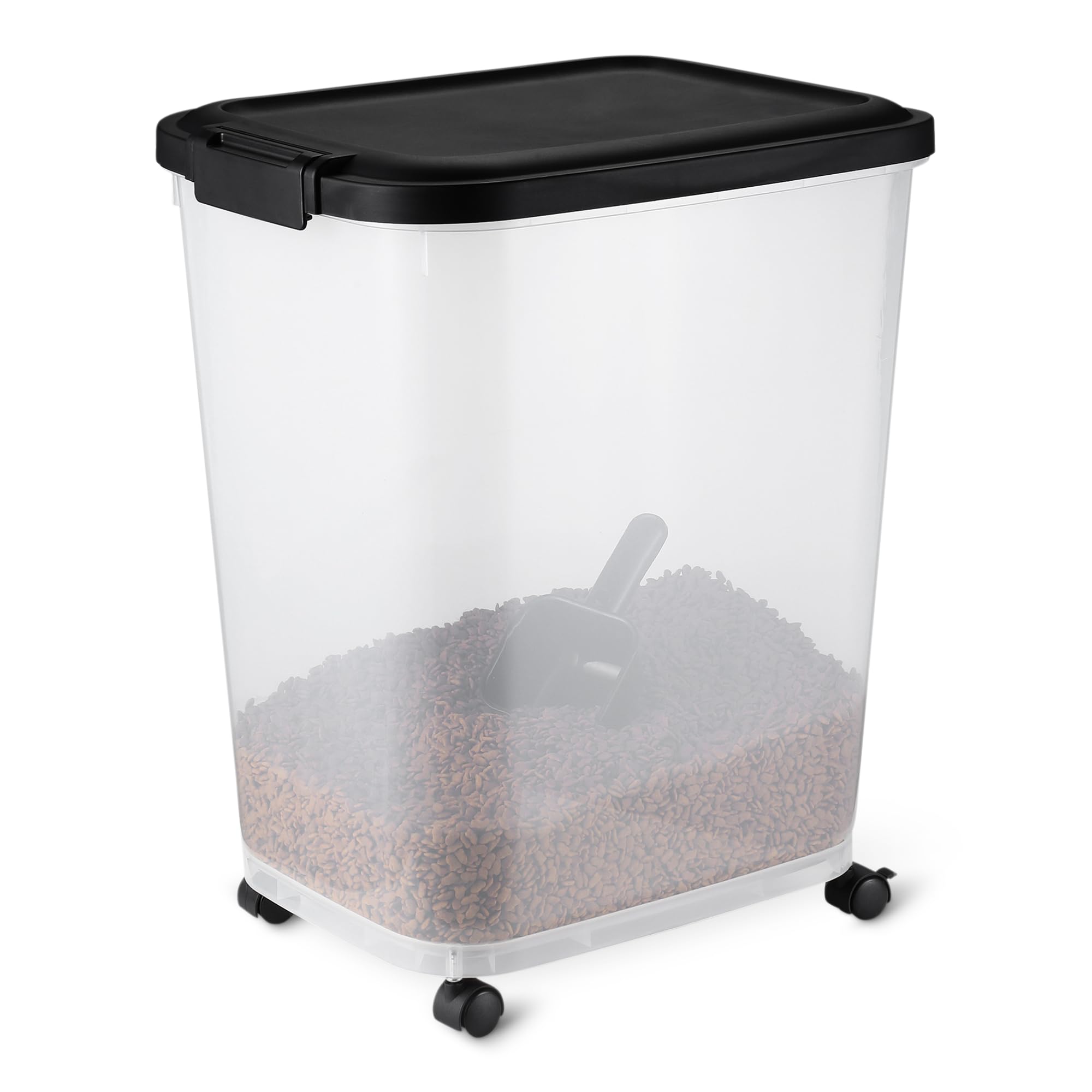 Amazon Basics Contenitori Cibo Animali 15,8+4,5 kg con Ruote