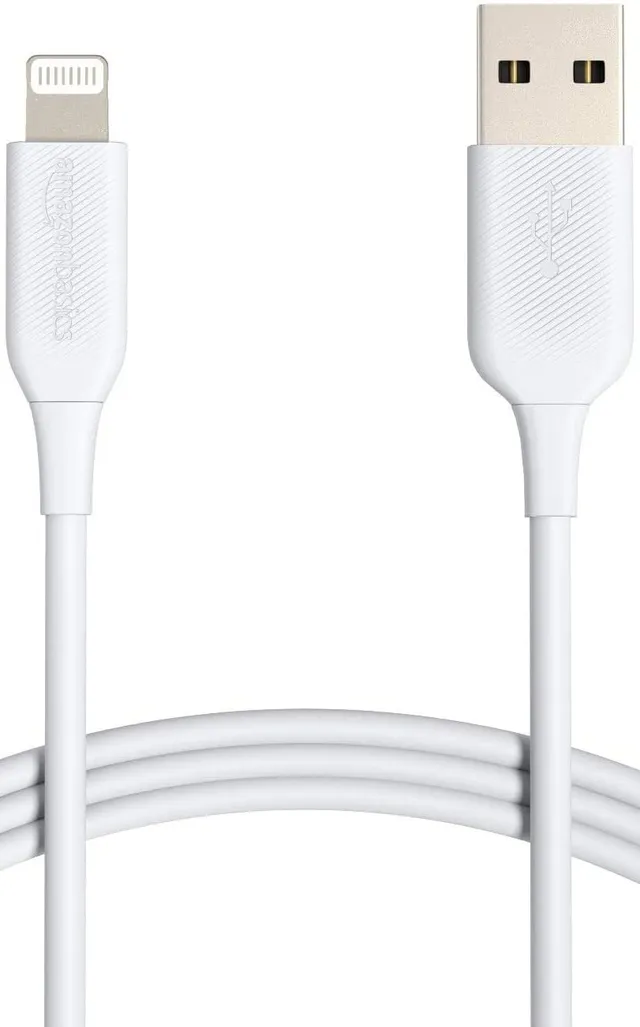 Amazon Basics cavo Lightning USB-A 0,9 m bianco MFi