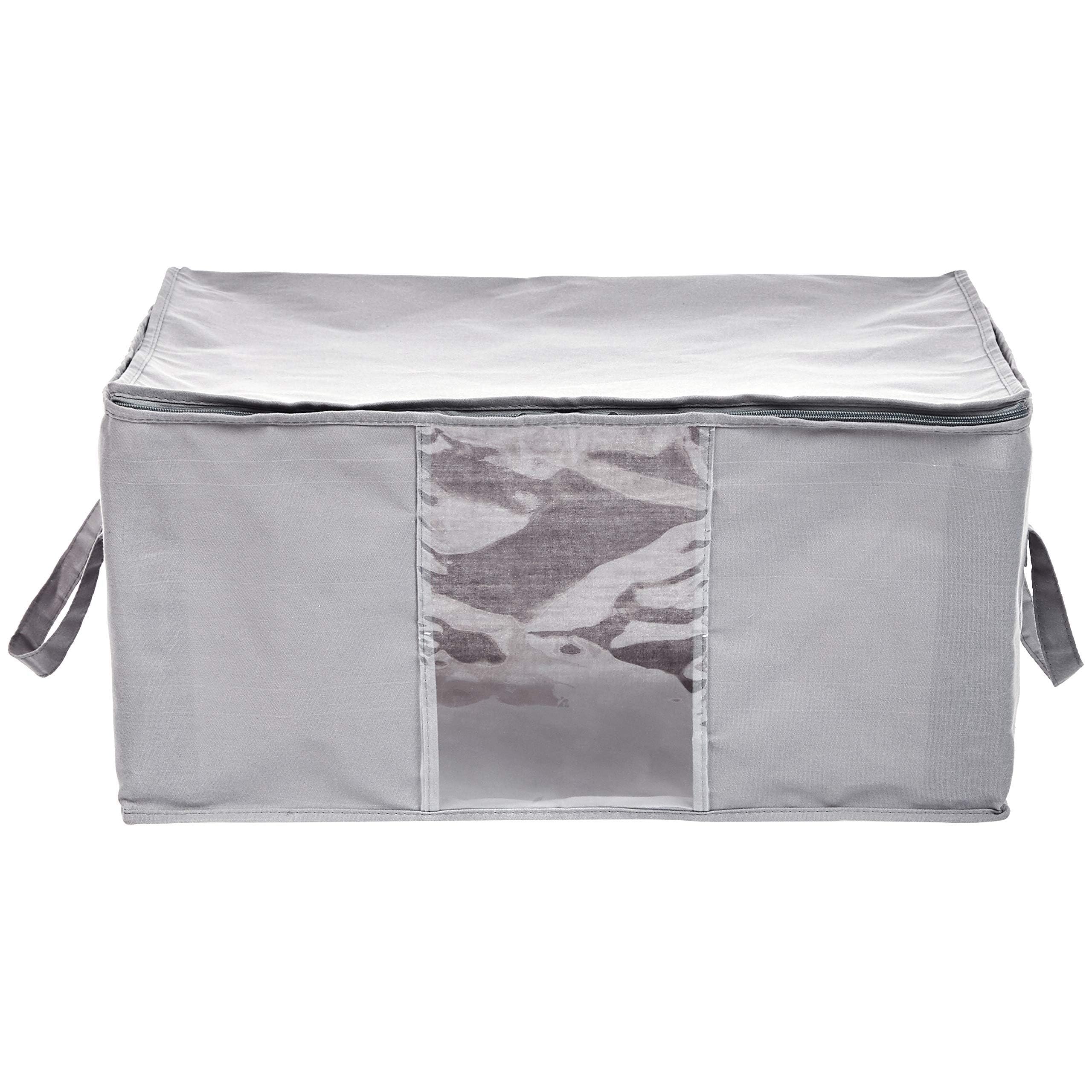 AmazonBasics Contenitore Sottoletto 77x51cm Grigio 2 Pezzi