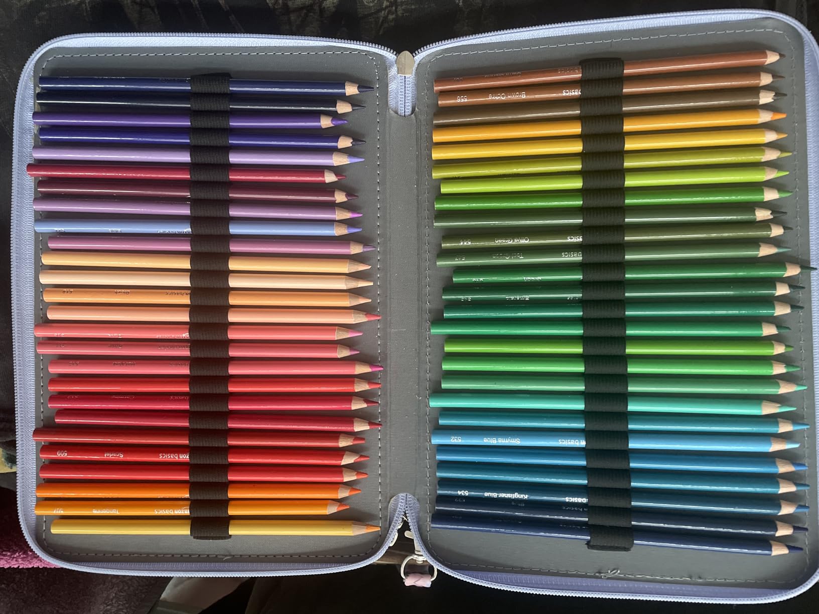 Amazon Basics Matite Colorate 72 Pezzi Scatola Latta
