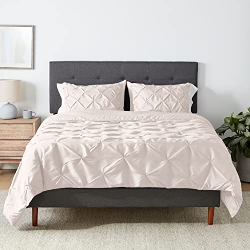 AmazonBasics Set Piumino 150x200 Panna 3 Pezzi Microfibra