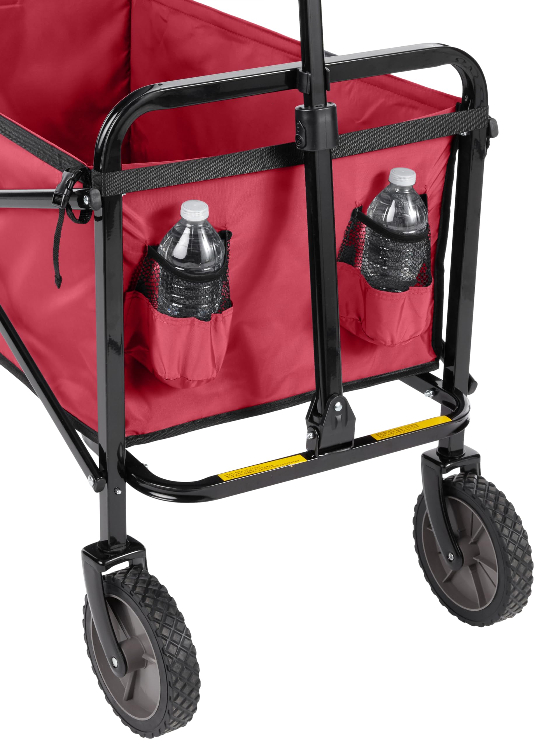 AmazonBasics Carrello Pieghevole Giardino Rosso 120 kg