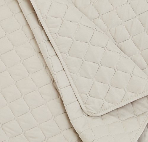 Amazon Basics Copriletto Trapuntato 170x210 Beige Rombi