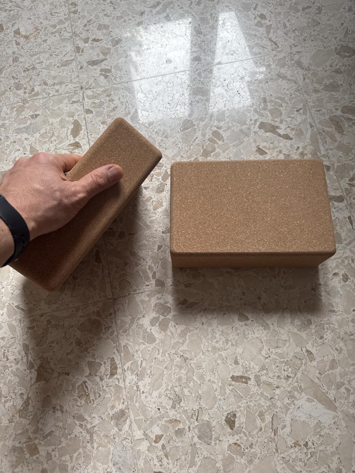 Amazon Basics Blocchi Yoga Sughero 23x15x8 cm Set 2 Pezzi