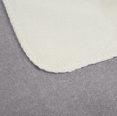 Amazon Basics Coperta Pile 150x200 cm Grigio Crema