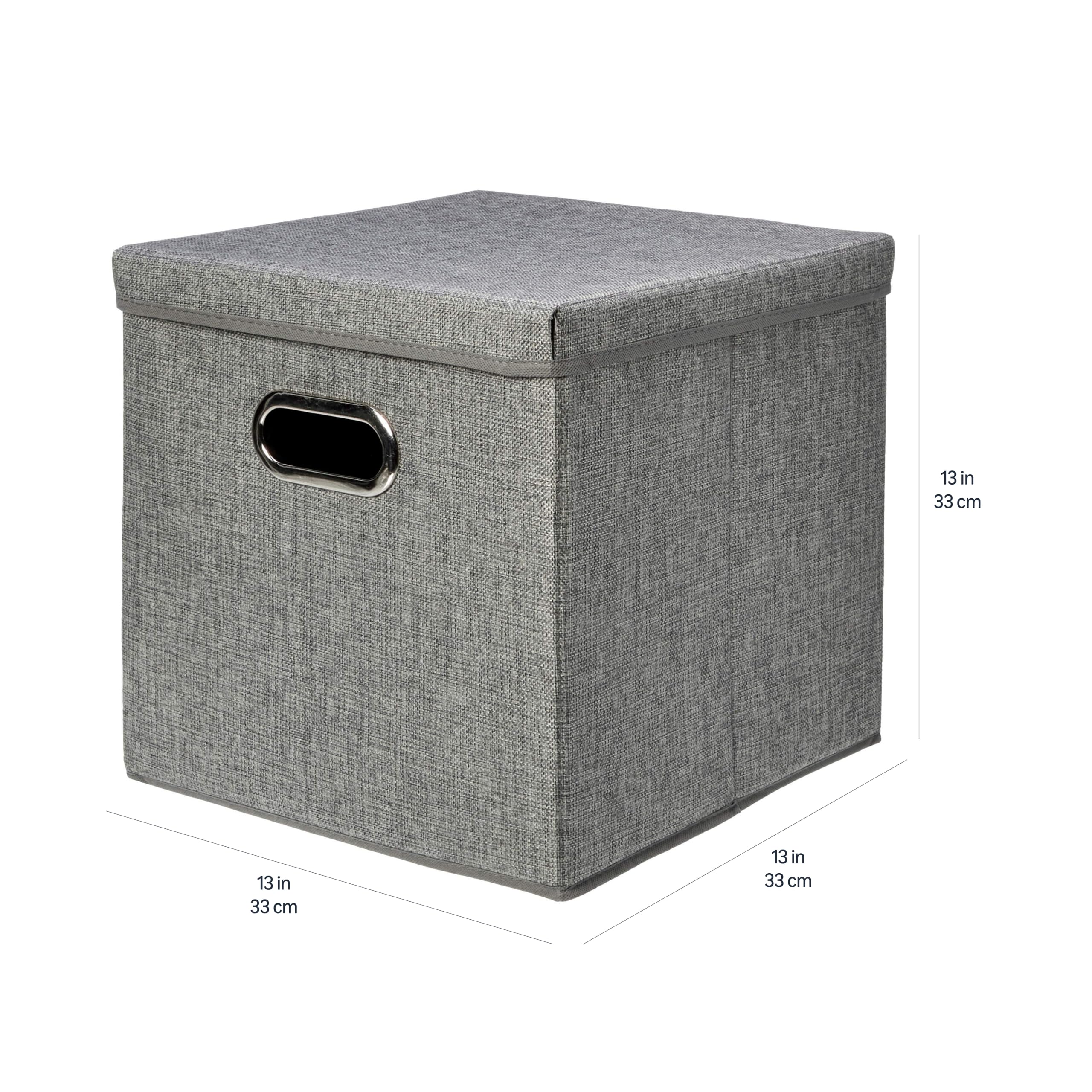 Amazon Basics Cubi Iuta Grigio 33cm 2 Pezzi
