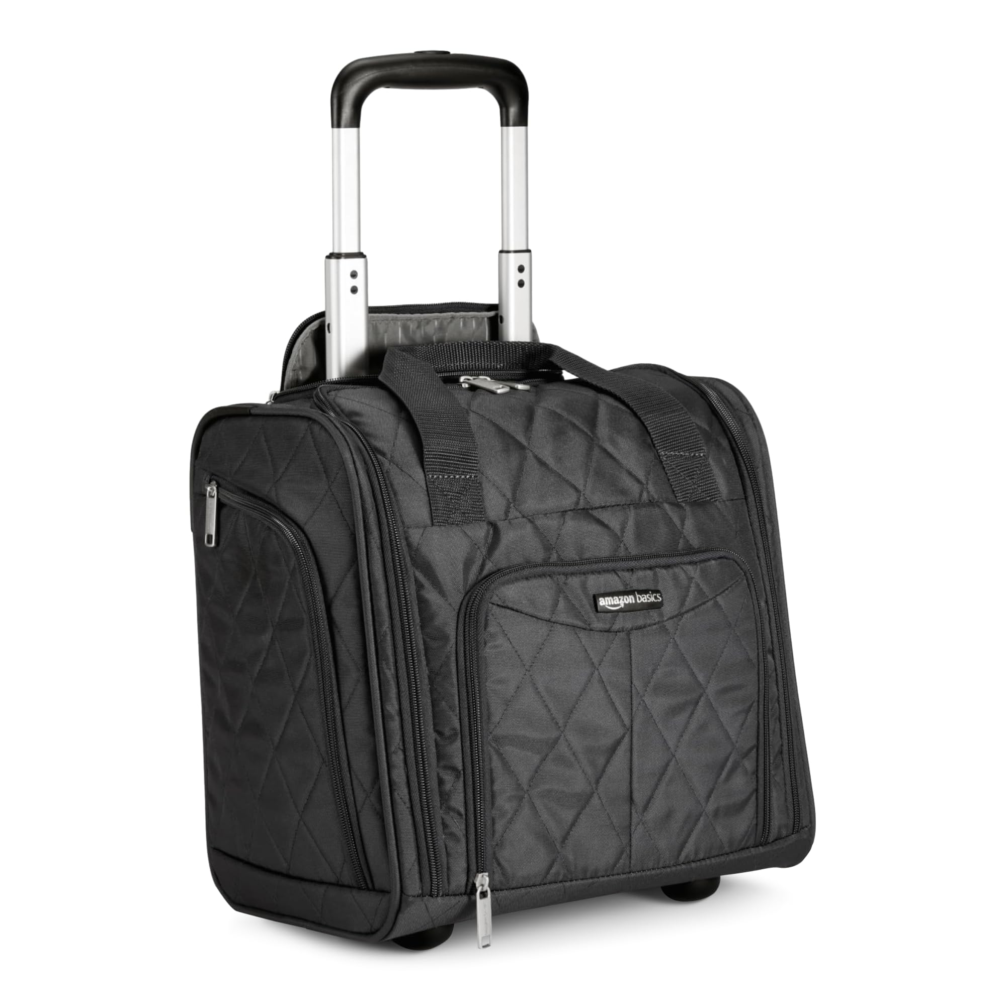 Amazon Basics Trolley Sottosedile 34x24x36 cm Nero Poliestere