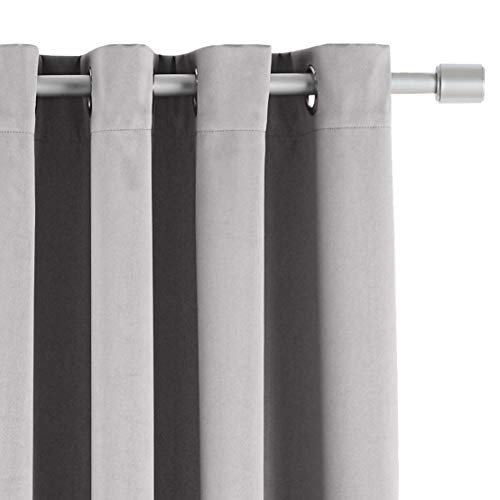 Amazon Basics Theatre Grade tende 132x213 cm grigio oscuranti 2 pezzi