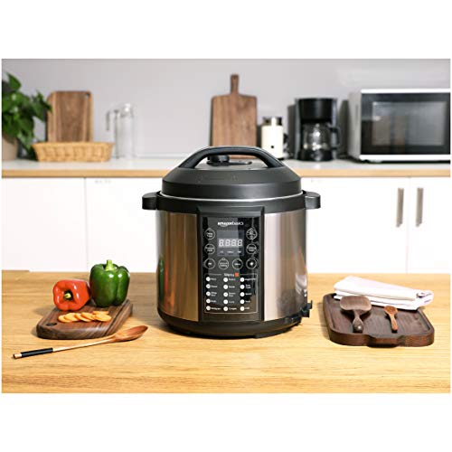 Amazon Basics Pentola Pressione Elettrica 5,5 L 1000 W Inox