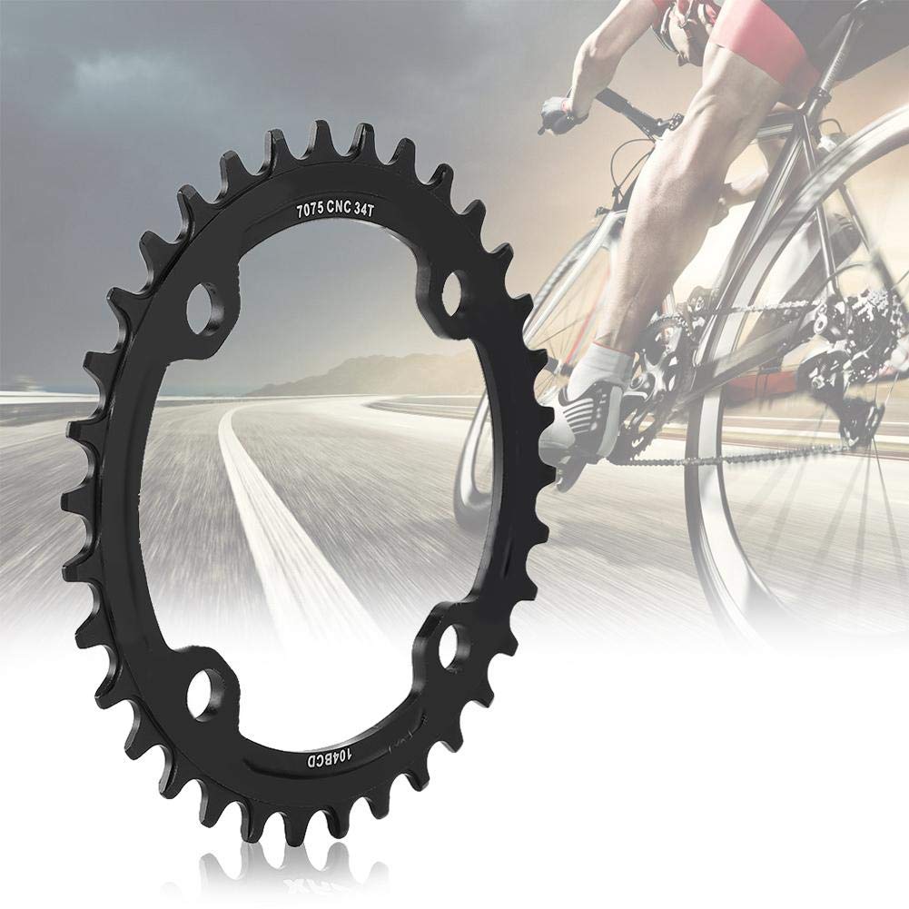 Elprico corona bici 34T BCD 104 nera alluminio