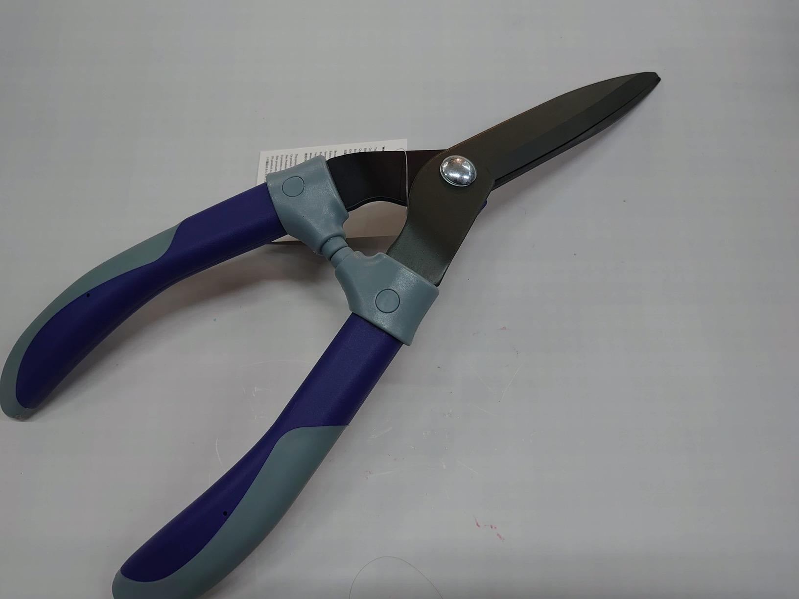 Amazon Basics cesoie per siepi acciaio 43 cm grigio blu