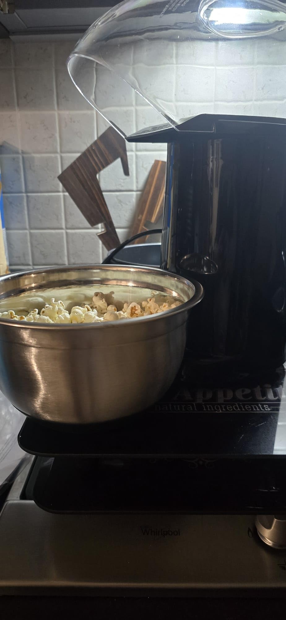 AmazonBasics Macchina Popcorn Aria Calda 1400W 16 Tazze