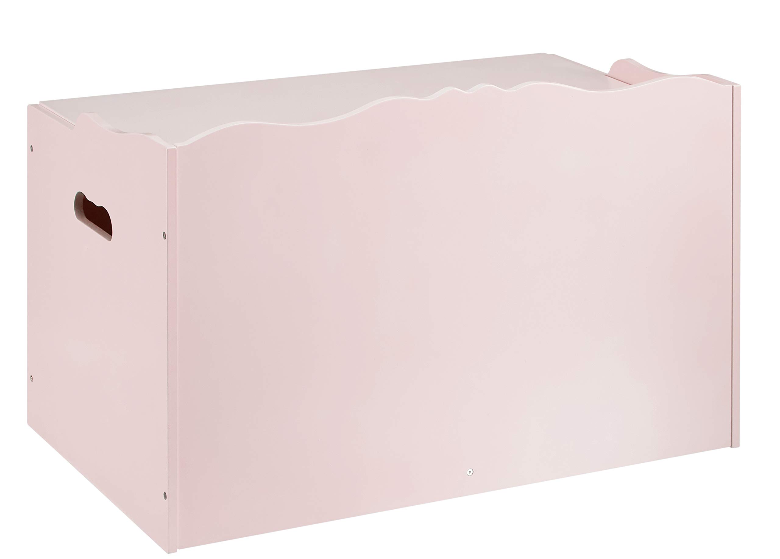 Amazon Basics Scatola Legno Giocattoli Rosa 76 cm con Panca