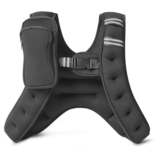 Amazon Basics Gilet Zavorrato 5,4 kg Nero Catarifrangente