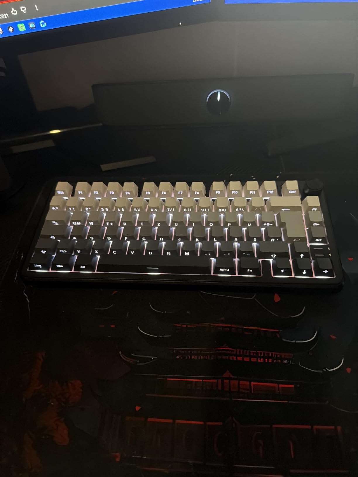 RedThunder K75 Tastiera Meccanica Gaming Wireless RGB DE