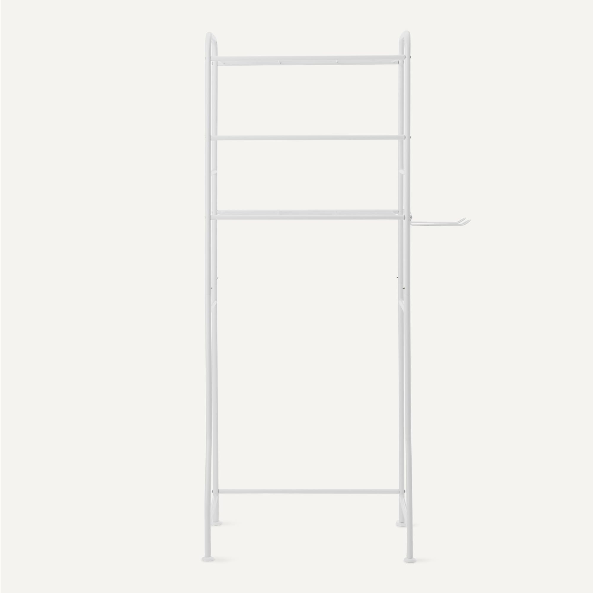 Amazon Basics organizer bagno 3 ripiani sopra WC bianco