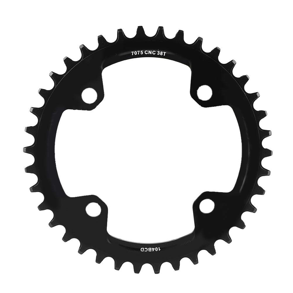 Elprico corona bici 38T BCD 104 nera alluminio