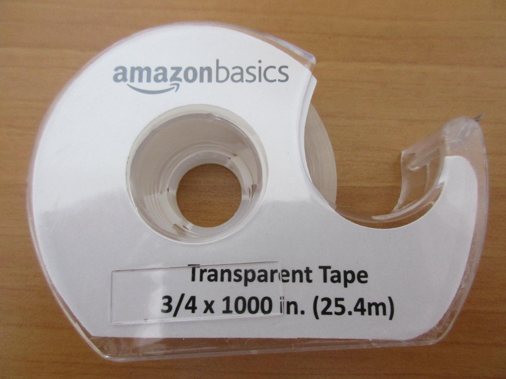 Amazon Basics Nastro Adesivo Trasparente 12 Rotoli