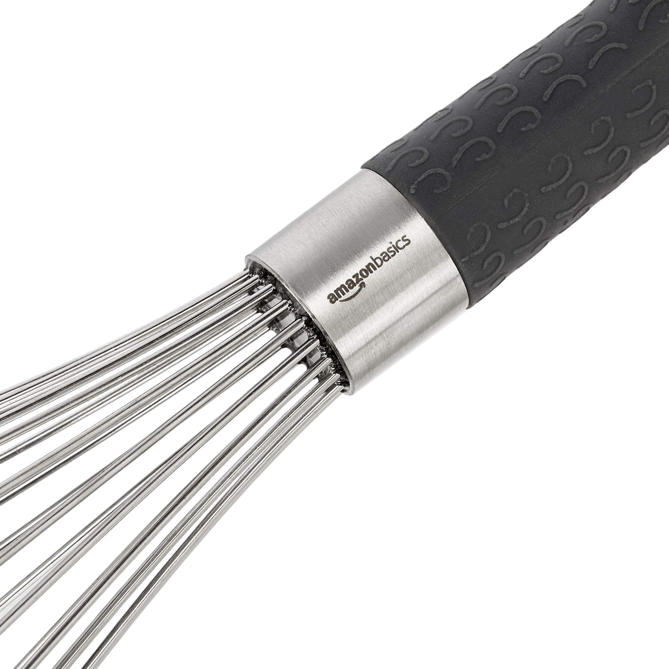 Amazon Basics Set 3 Fruste a Filo Acciaio Inox Grigio balloon