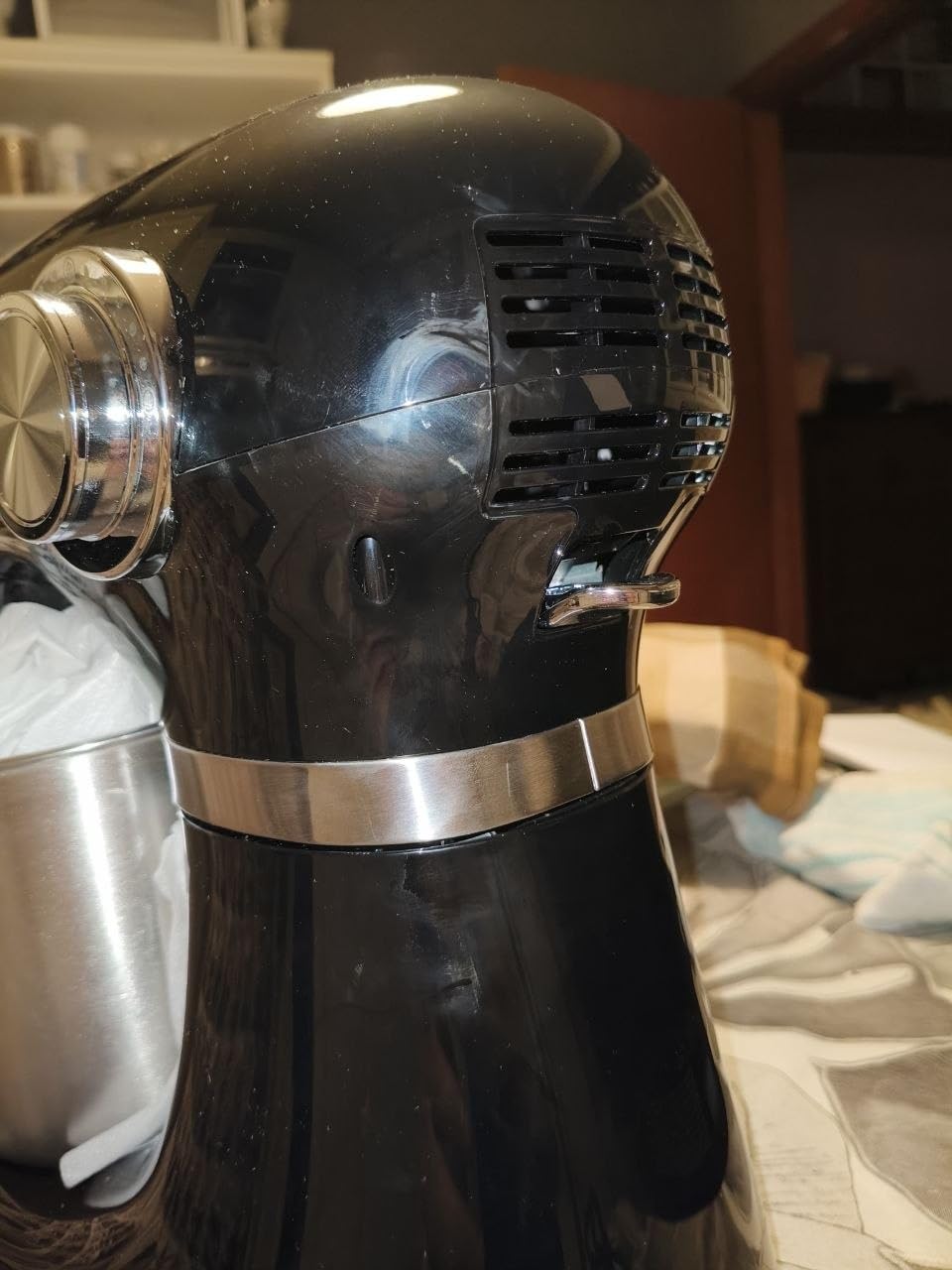 Amazon Basics Mixer Planetaria 5L 1000W 12 Velocità Nero con Ciotola