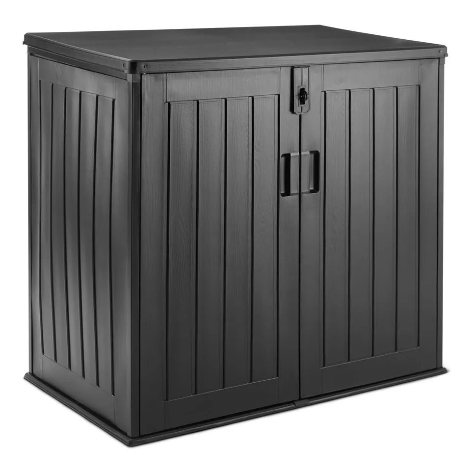 AmazonBasics Armadio da Esterno Nero 116x70,5x112,8 cm