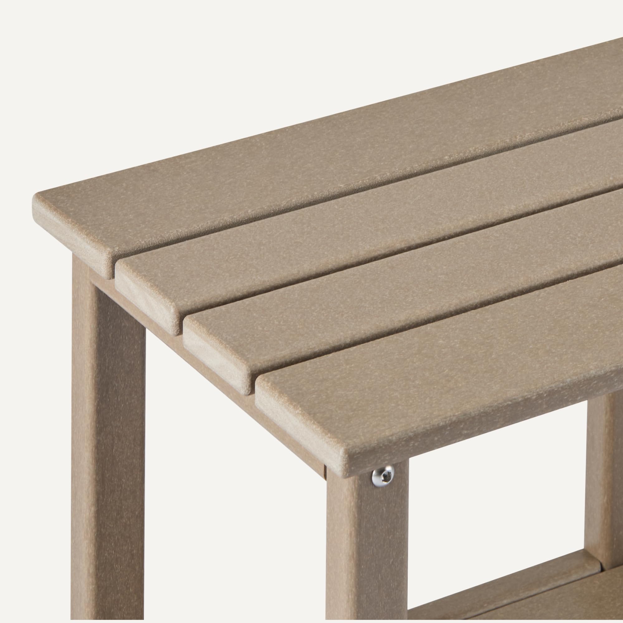 Amazon Basics Tavolino da Esterno Marrone 42x32x42 cm Acciaio