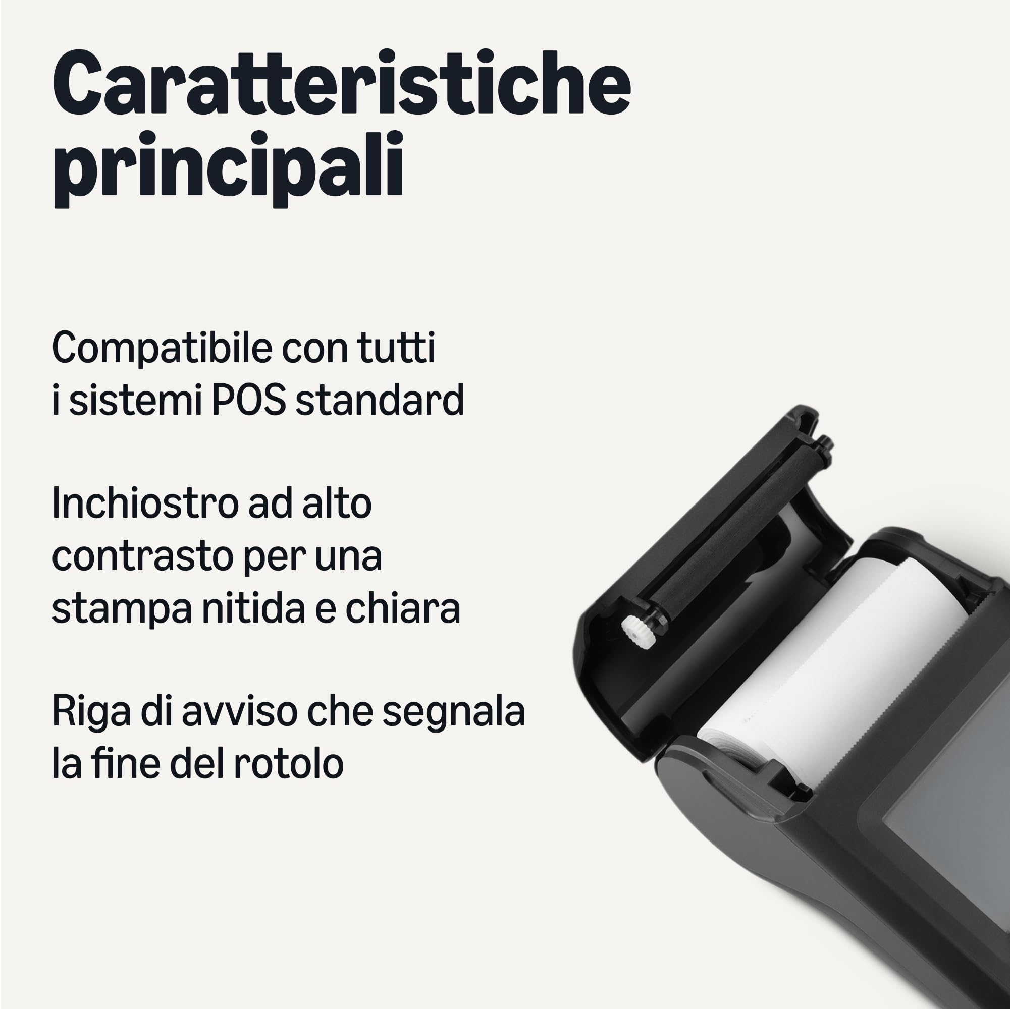 Amazon Basics rotoli carta termica 57x40mm 40 rotoli senza BPA