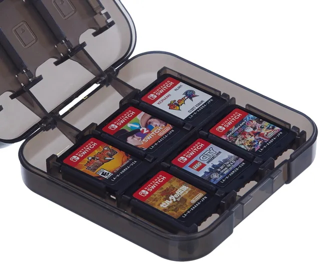 AmazonBasics Custodia Cartucce Nintendo Switch Nero 24 Giochi