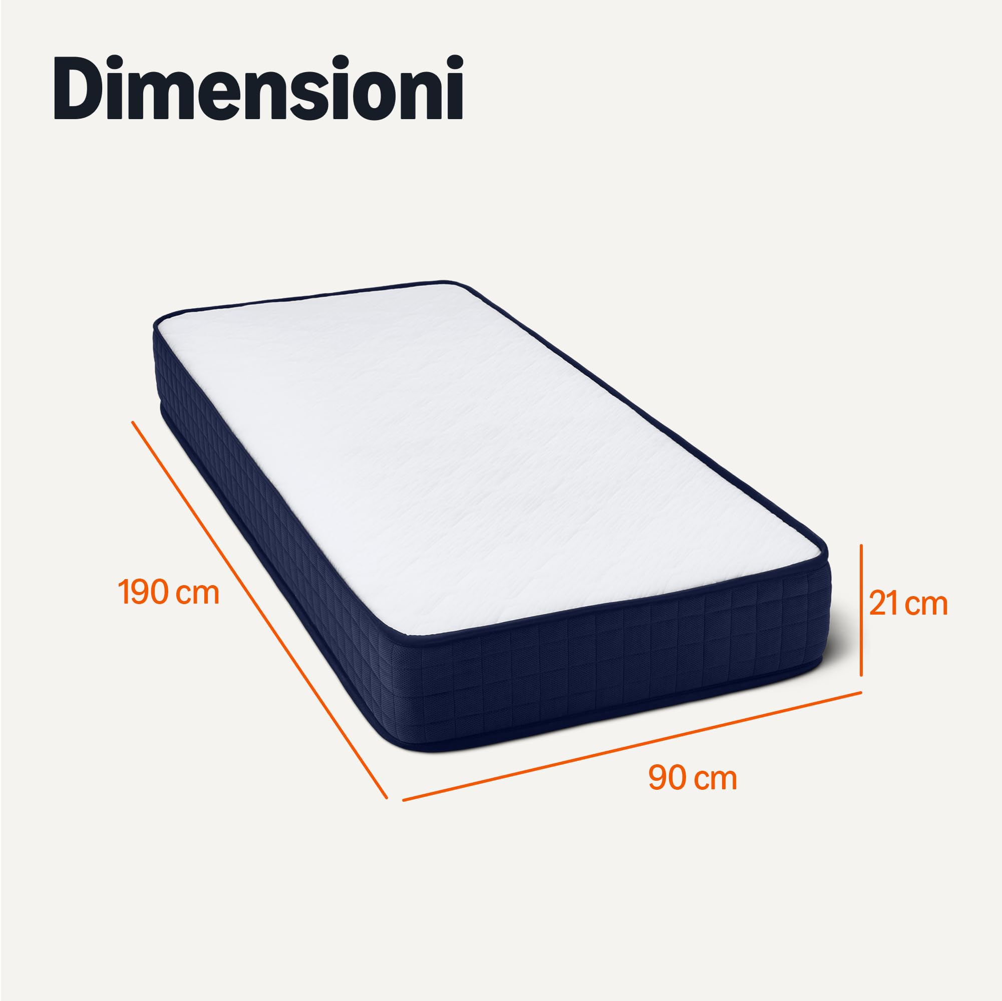 Amazon Basics materasso memory foam 90x190 H21 medio