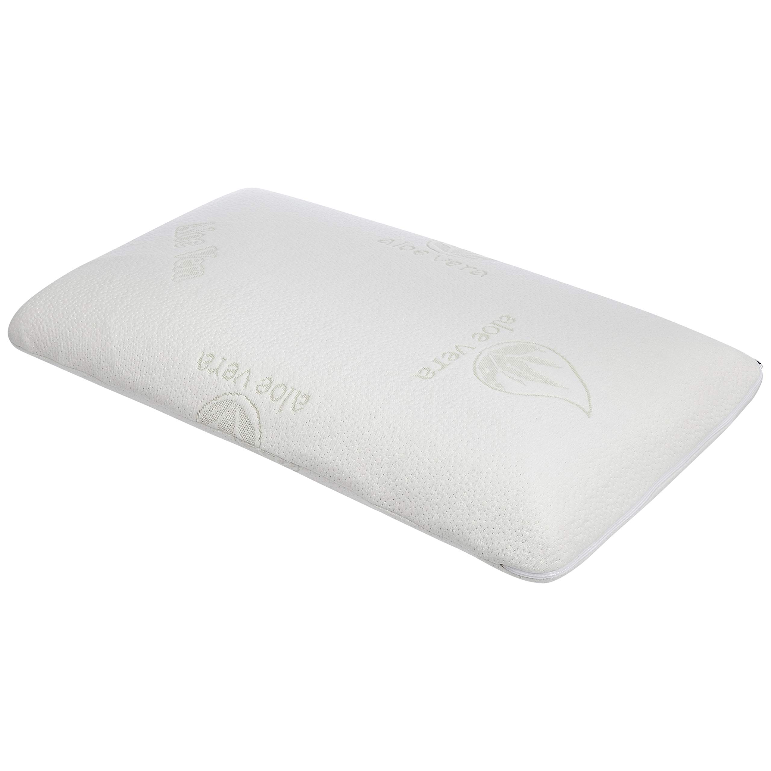 Amazon Basics cuscino memory foam aloe vera 70x42