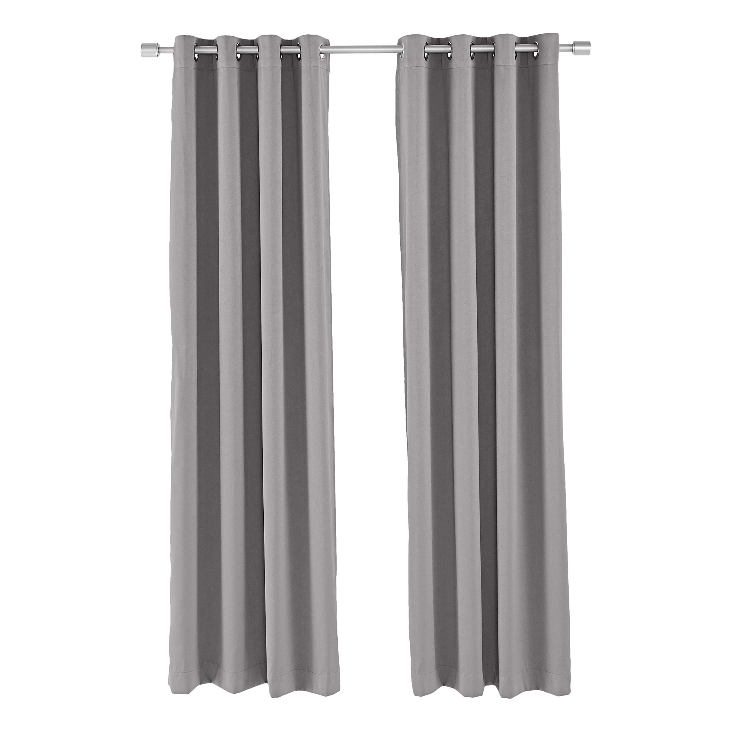 Amazon Basics Theatre Grade tende 132x213 cm grigio oscuranti 2 pezzi