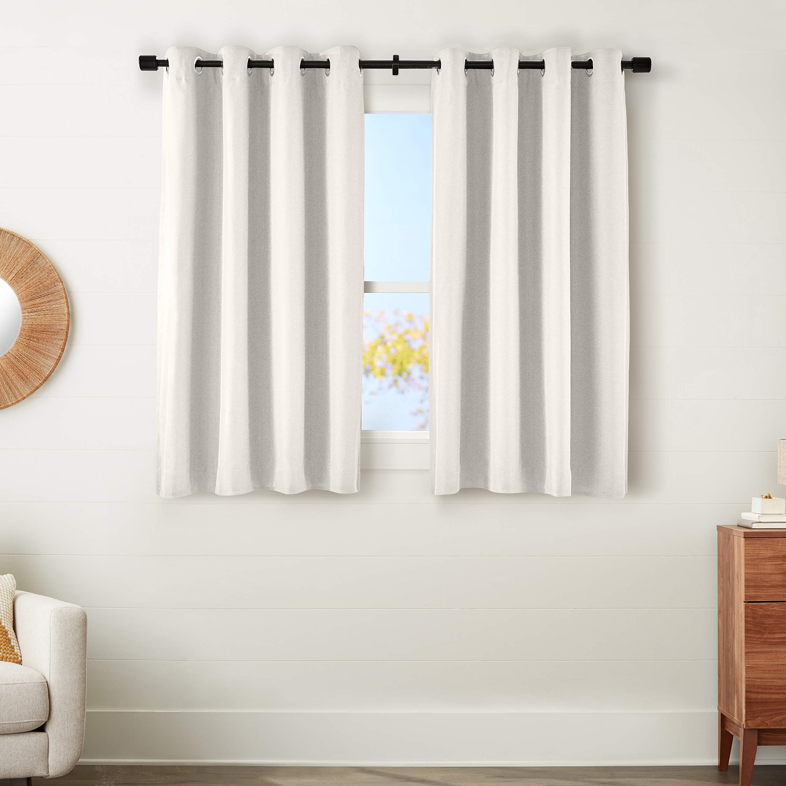 Amazon Basics Mabry 52x63 tende oscuranti avorio 2 pezzi blackout