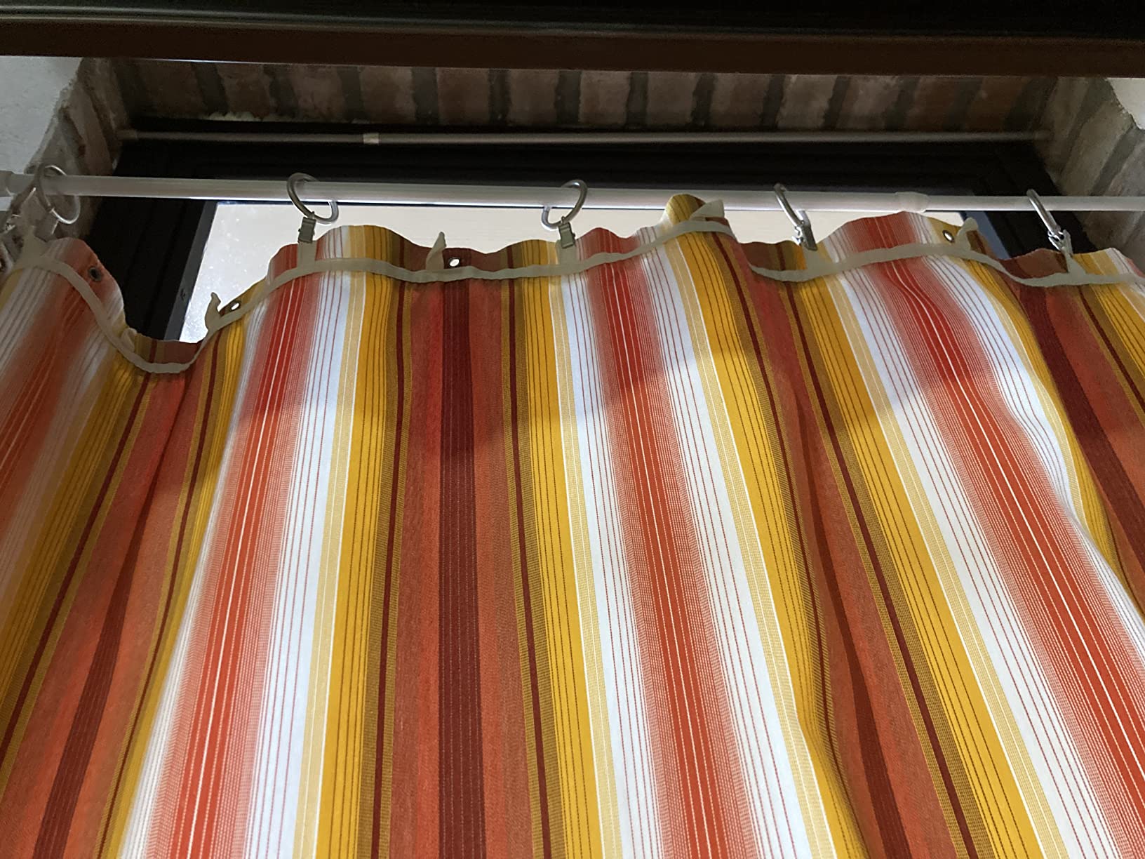 AmazonBasics Anelli Tenda con Clip 25 mm Nero 7 Pezzi