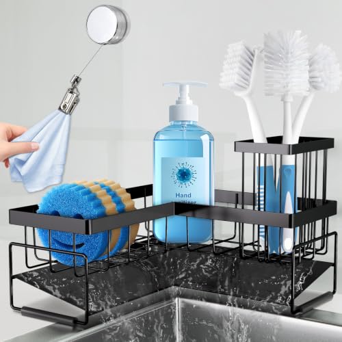 RealPlus organizer lavello a L metallo antiruggine 22,8 cm