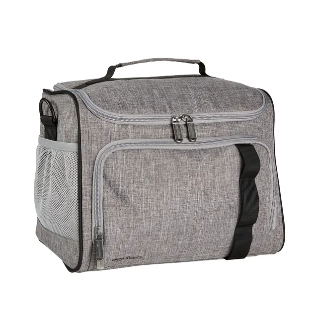 AmazonBasics Borsa Termica 12 L 24 Lattine Tracolla Impermeabile