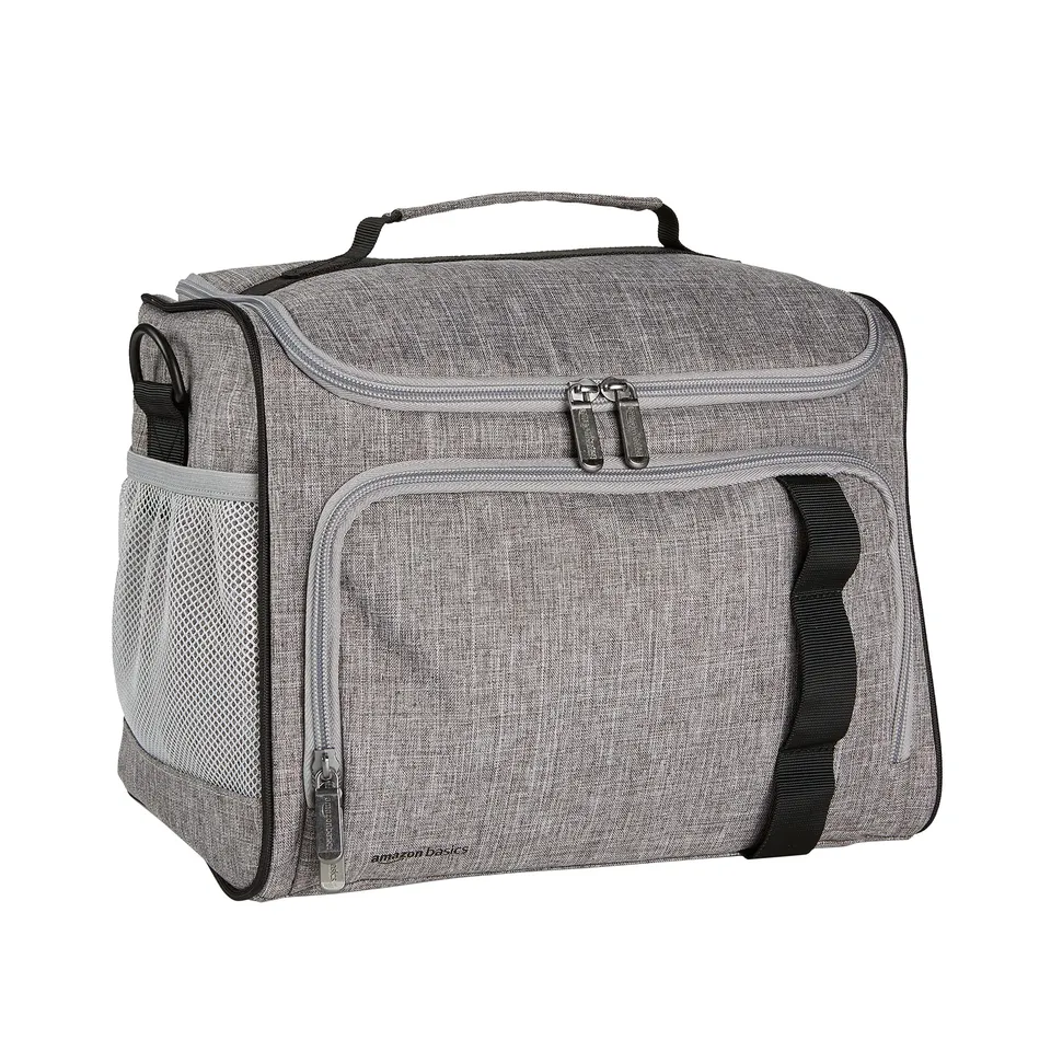 AmazonBasics Borsa Termica 12 L 24 Lattine Tracolla Impermeabile