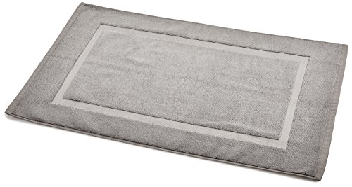 Amazon Basics tappetino bagno cotone grigio 51x79 cm