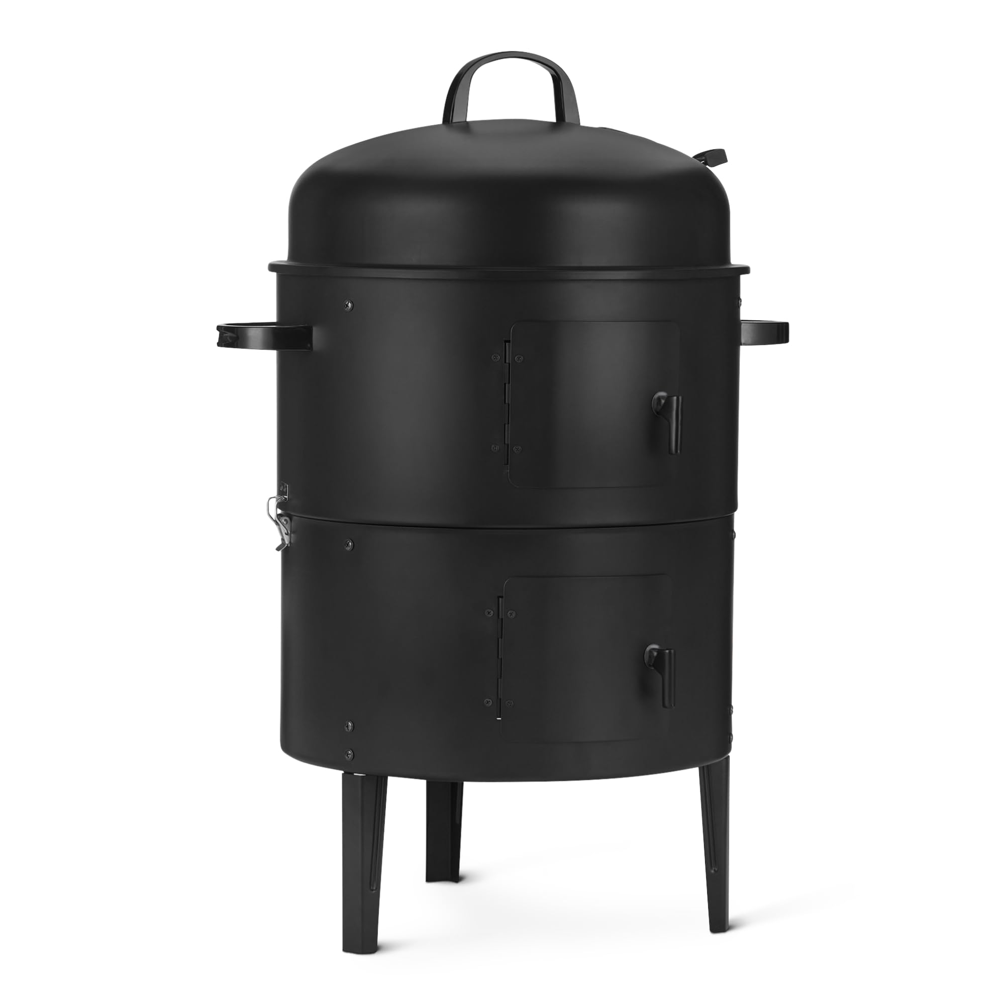 AmazonBasics Affumicatore barbecue carbone 40,6 cm nero 2 strati