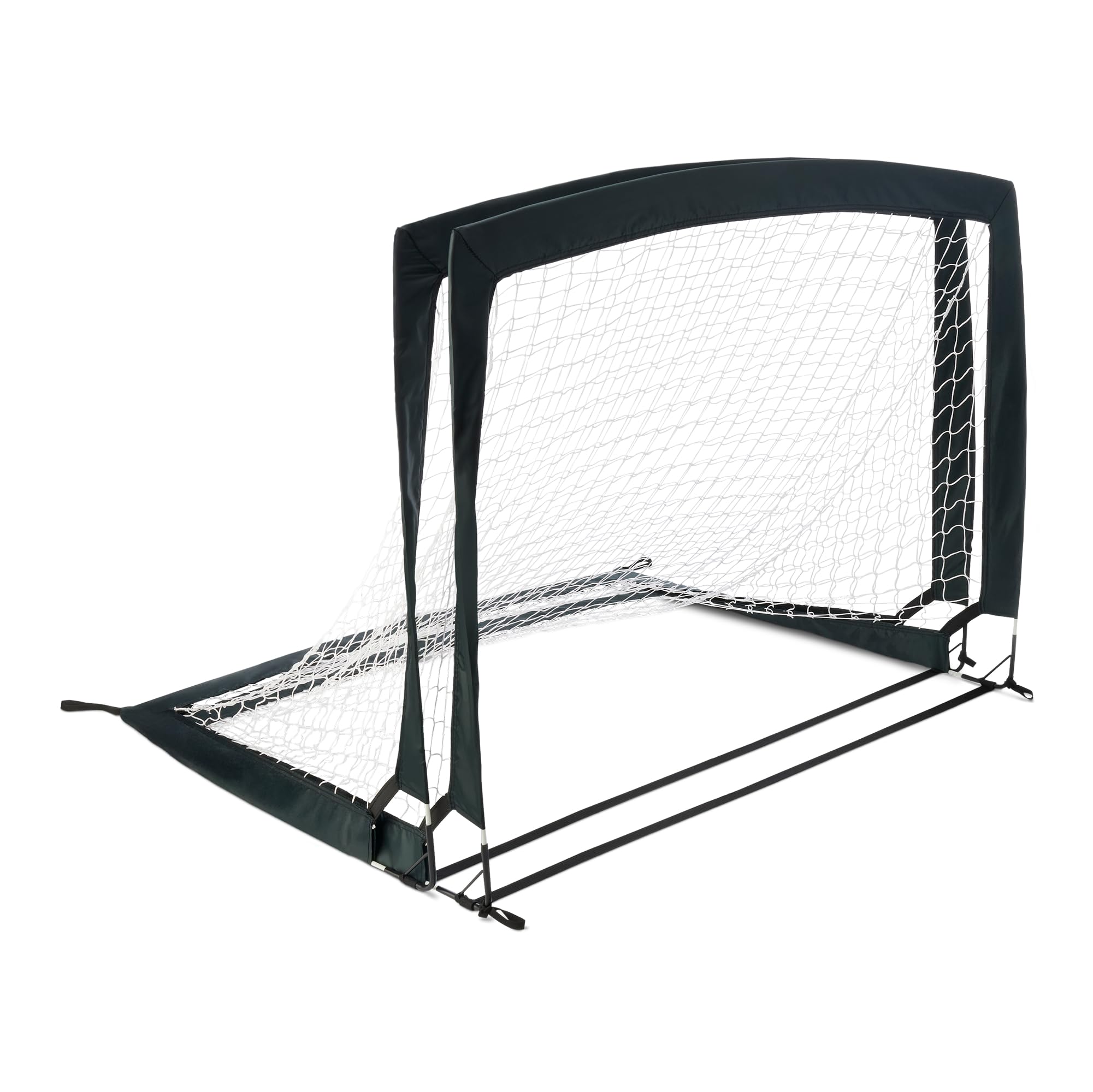 Amazon Basics Porte Calcio Pieghevoli 120x90cm Set 2 Pezzi