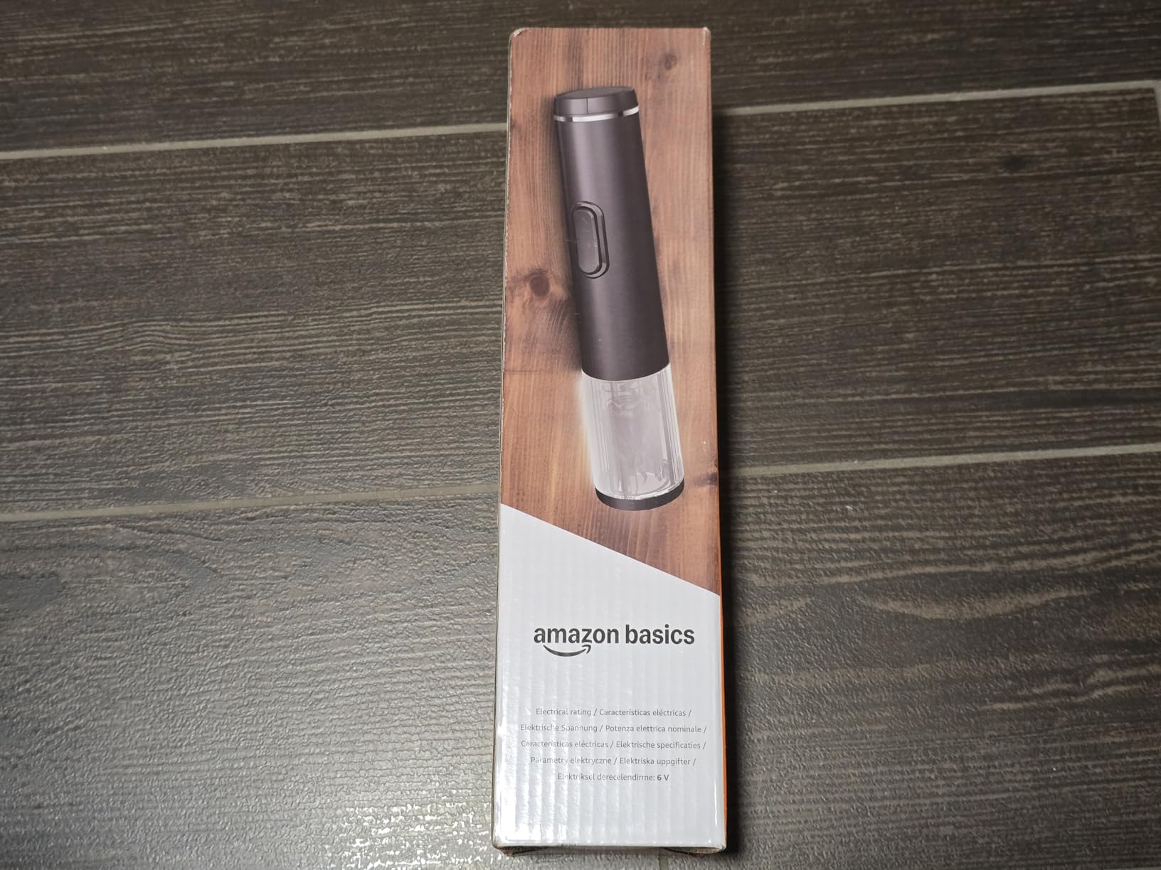 Amazon Basics Apribottiglie Elettrico Nero a Batteria Acciaio