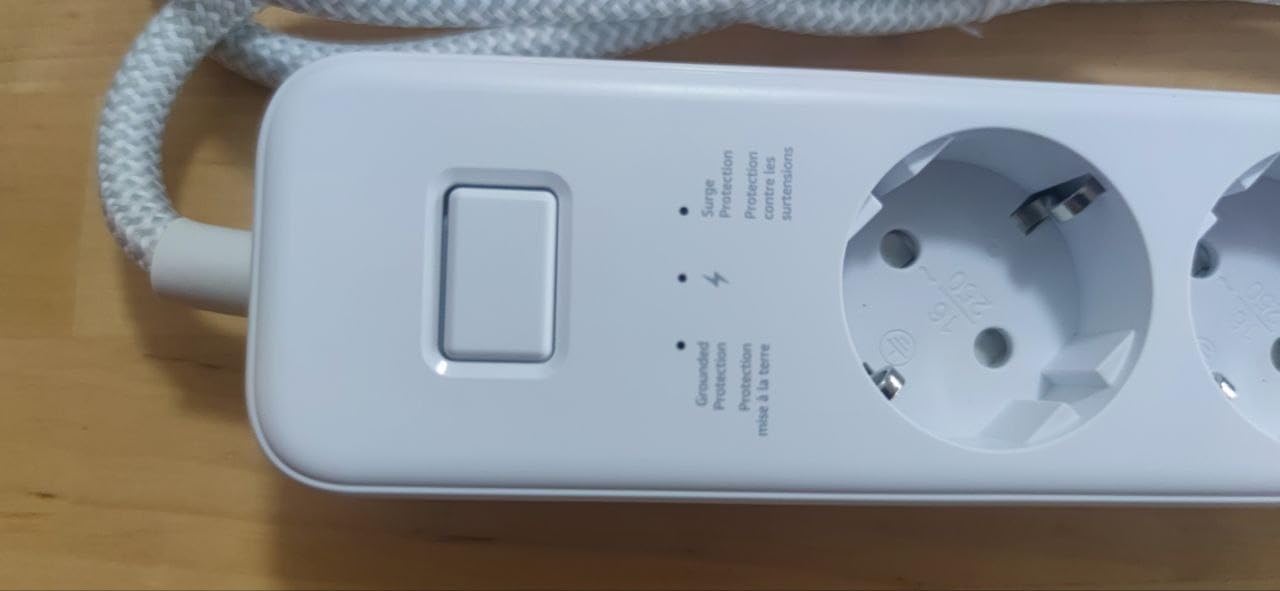 Amazon Basics multipresa 3 vie USB-C ciabatta 1,5m bianco 1050J