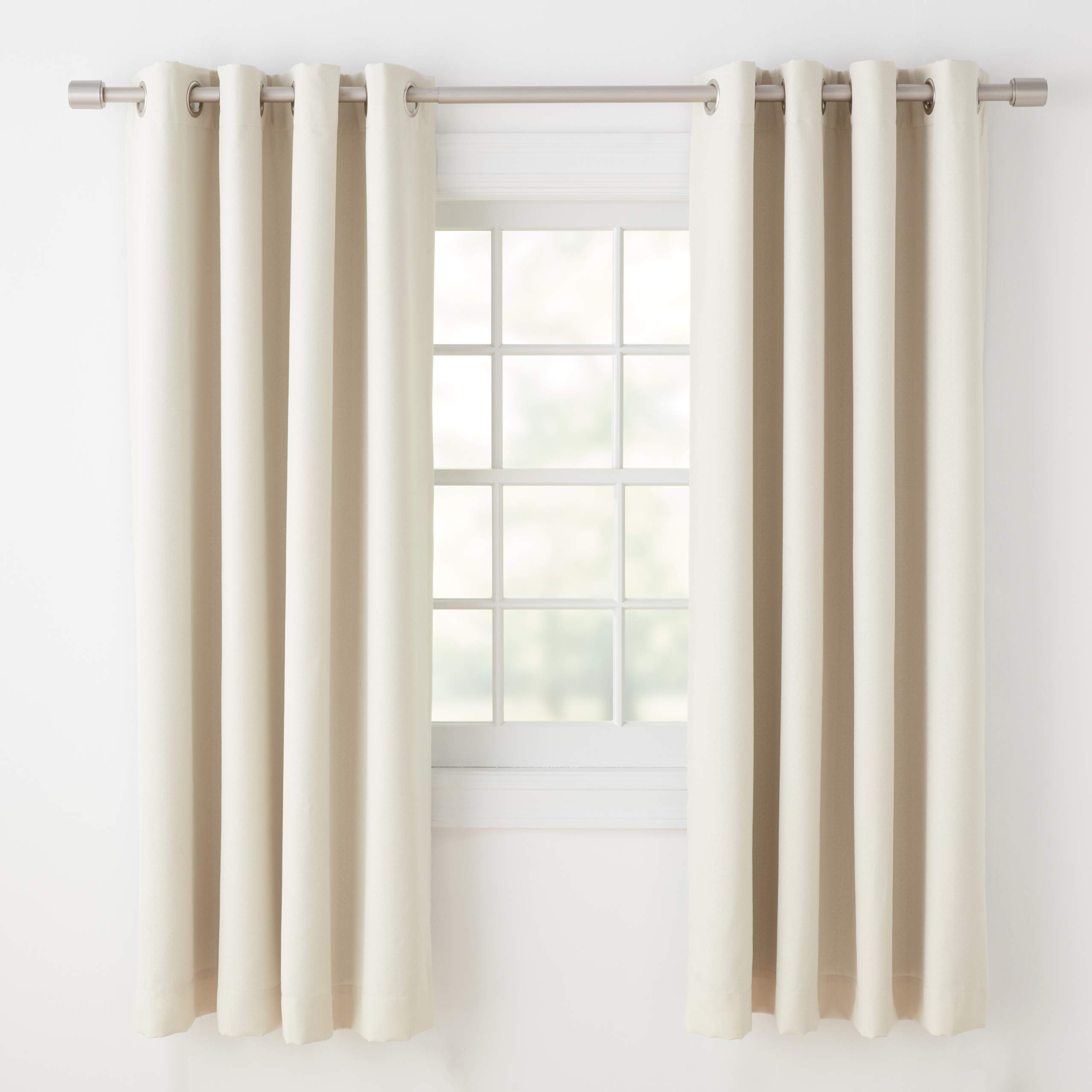 Amazon Basics Mabry 52x63 tende oscuranti avorio 2 pezzi blackout