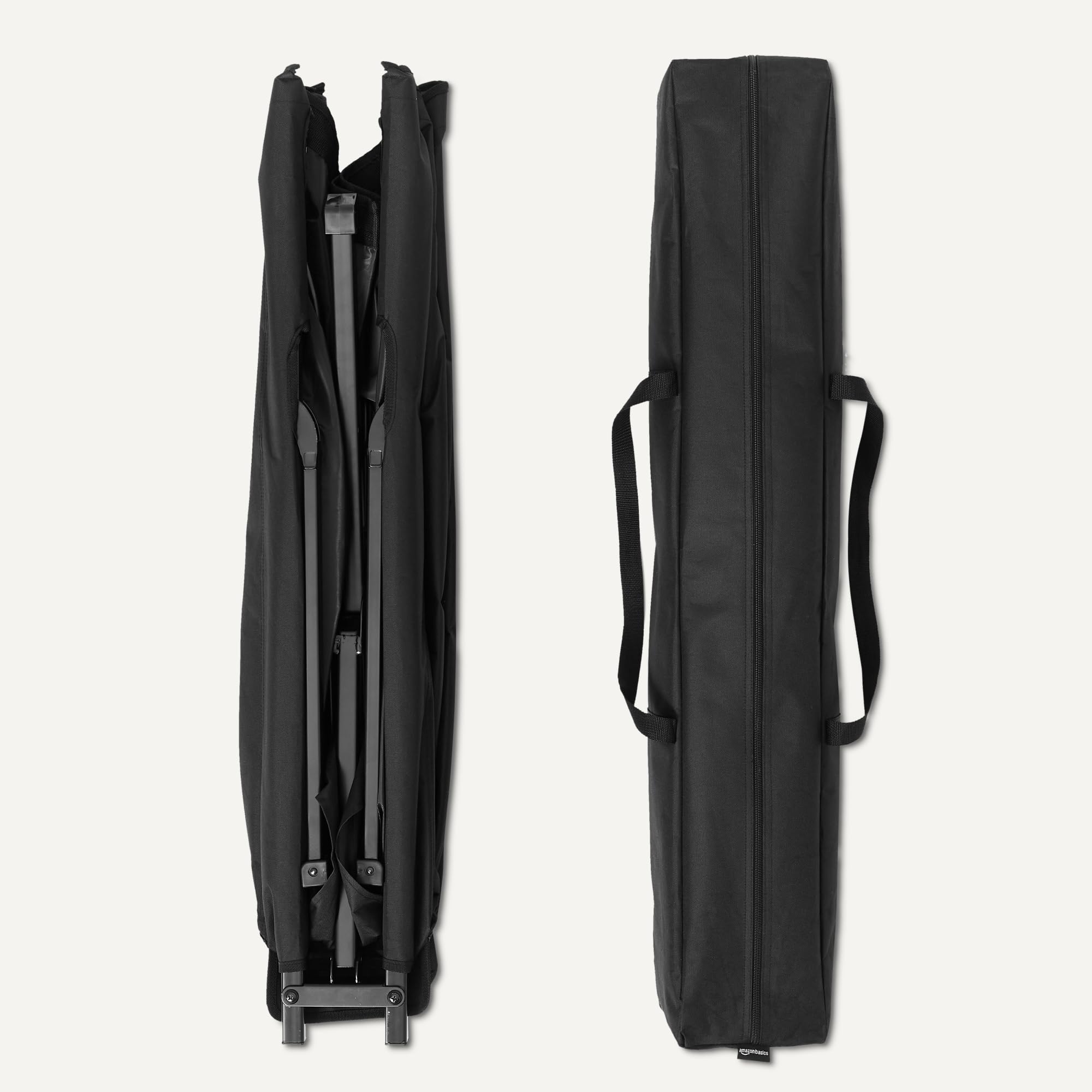 Amazon Basics letto da campeggio pieghevole nero 205 cm acciaio