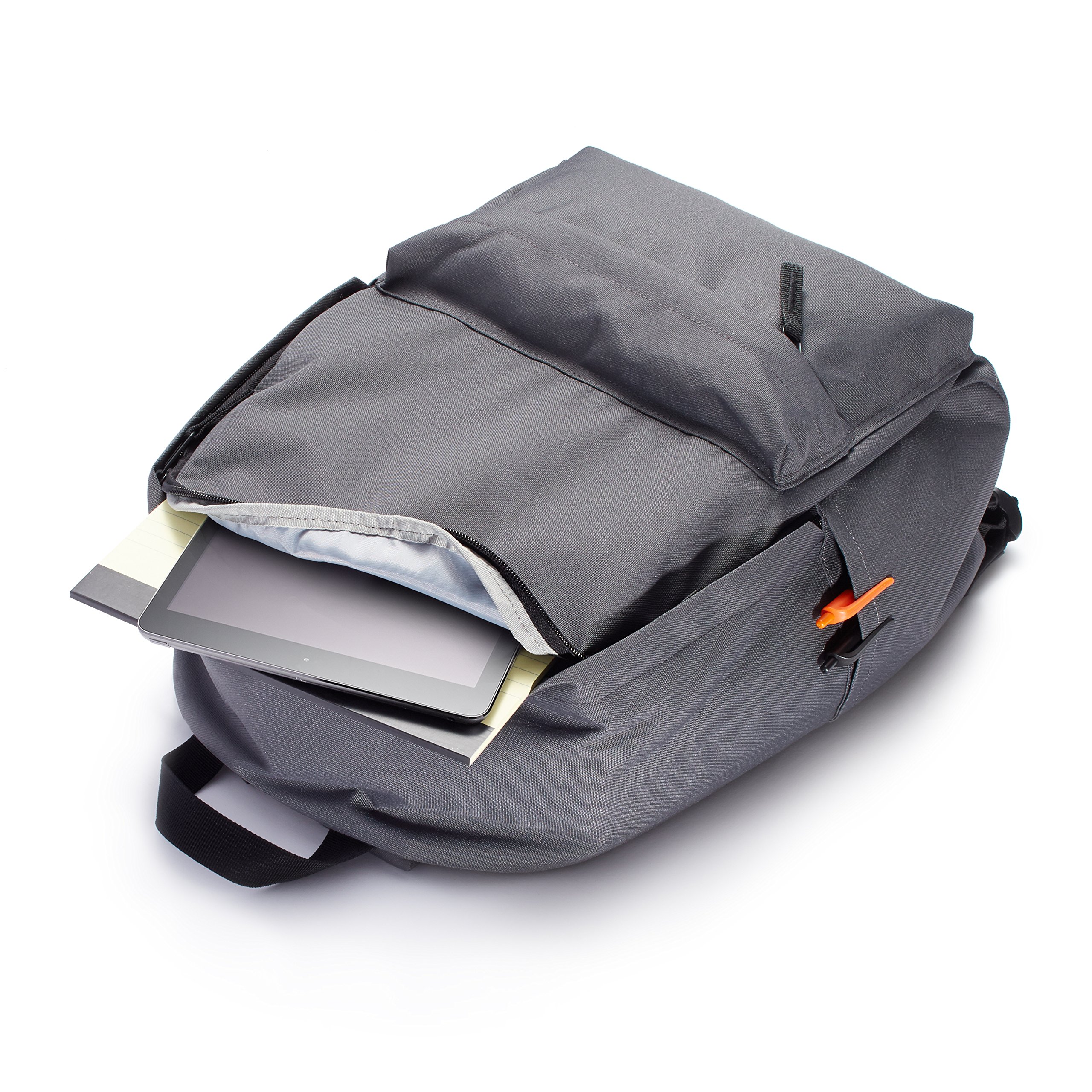 AmazonBasics Zaino Classico Grigio Leggero Set 4 Pezzi