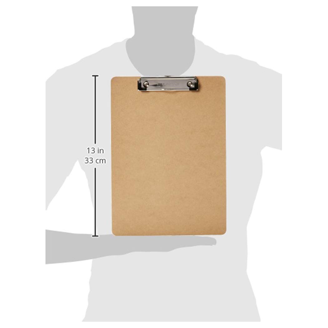 AmazonBasics Portablocco marrone confezione da 12 rigido