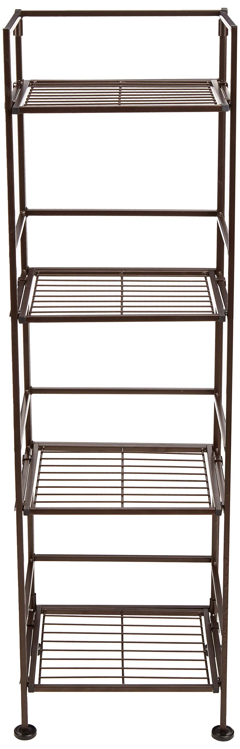 AmazonBasics Scaffale bagno 4 ripiani acciaio cromato