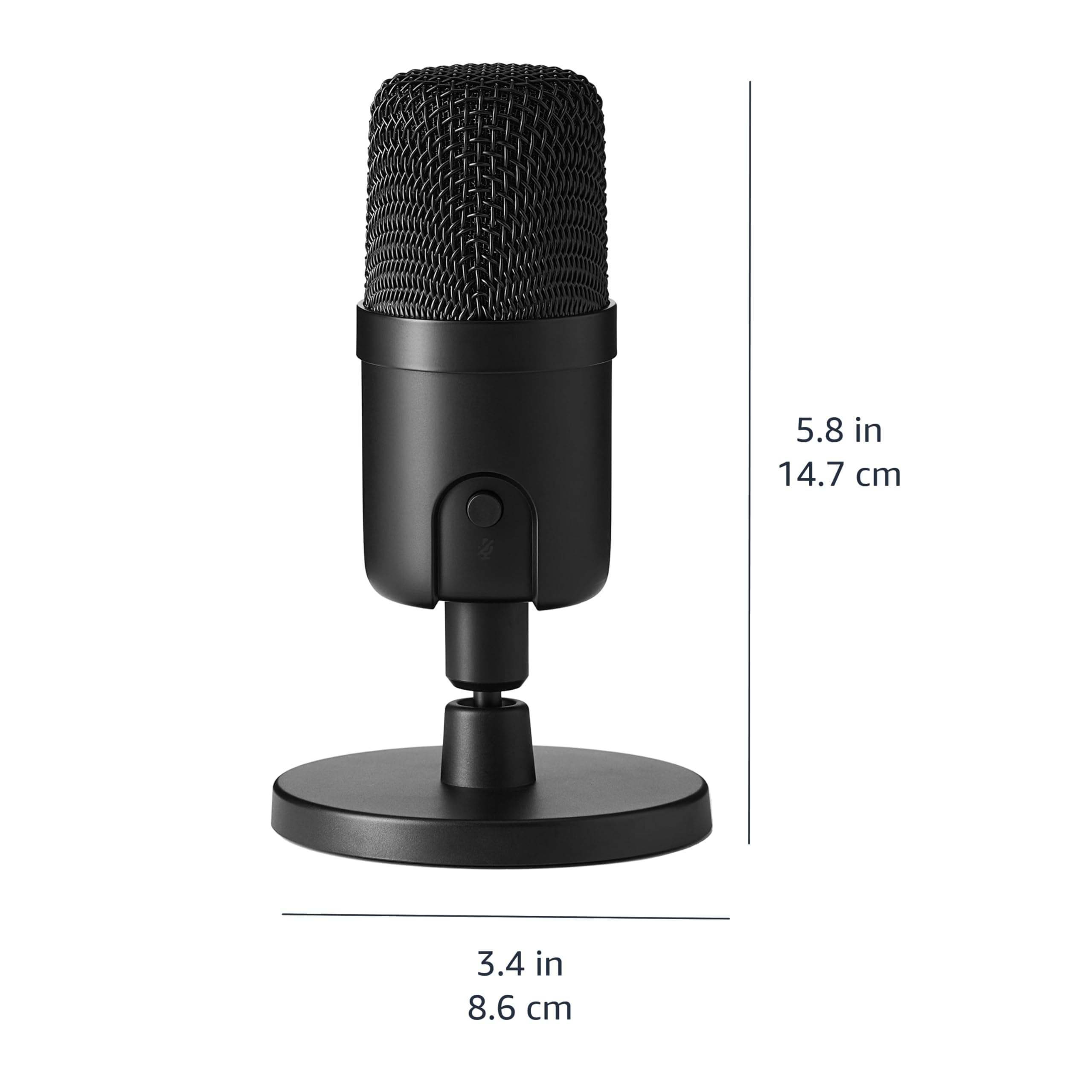 AmazonBasics Microfono USB a Condensatore Nero Cardioide