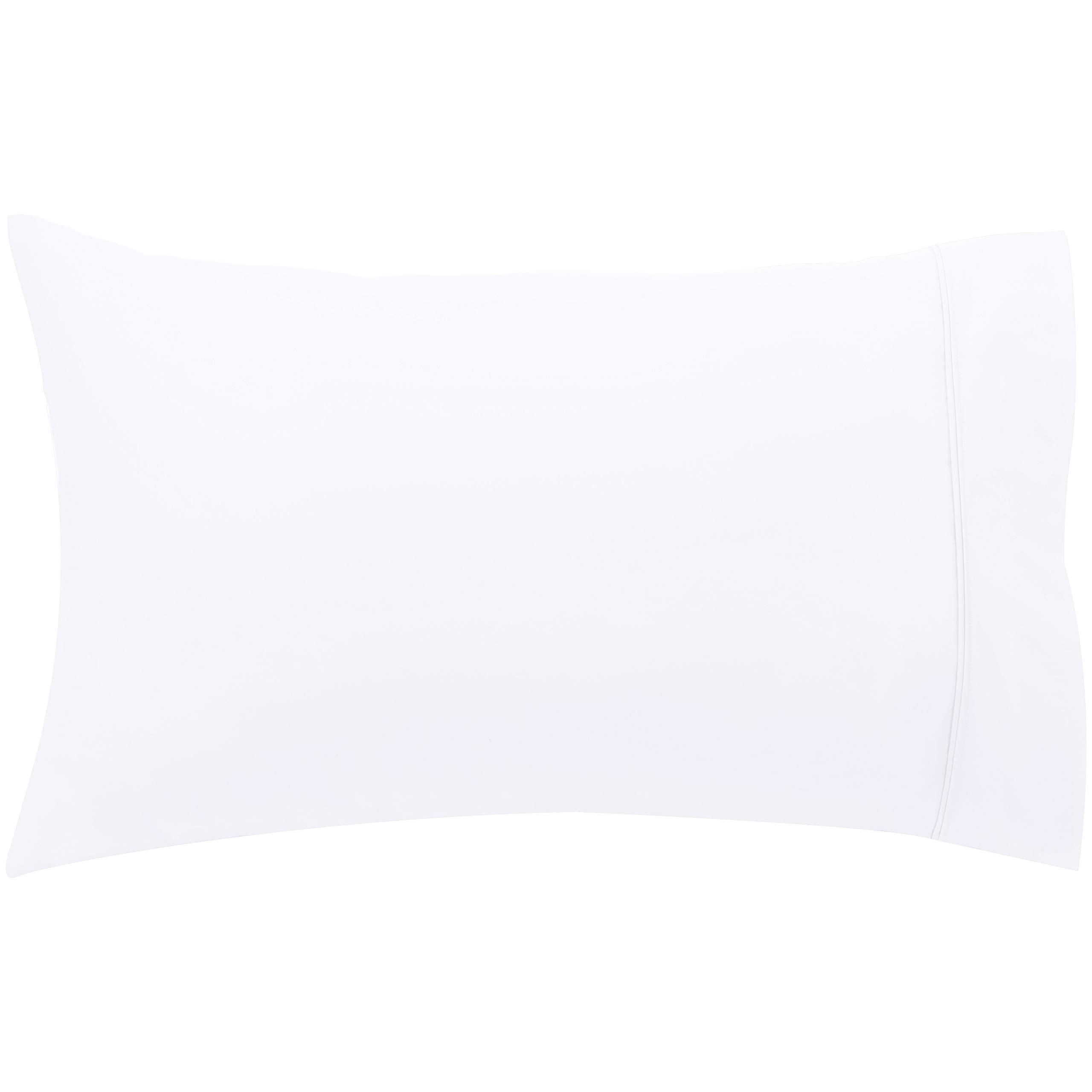 Amazon Basics Federe cotone rasatello 400 fili 50x80 bianche 2 pz