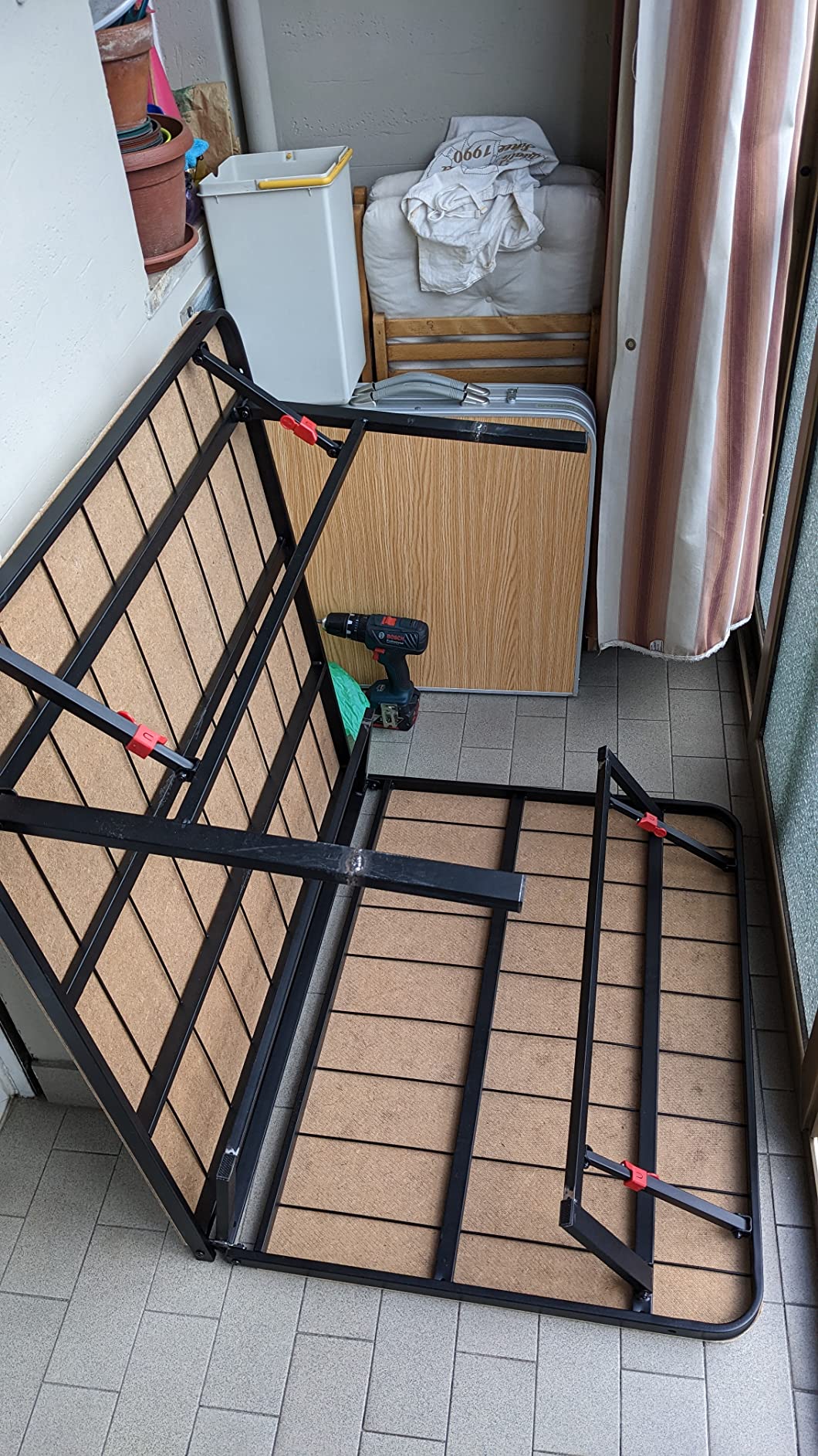 AmazonBasics Base Materasso 90x190 Nero Acciaio