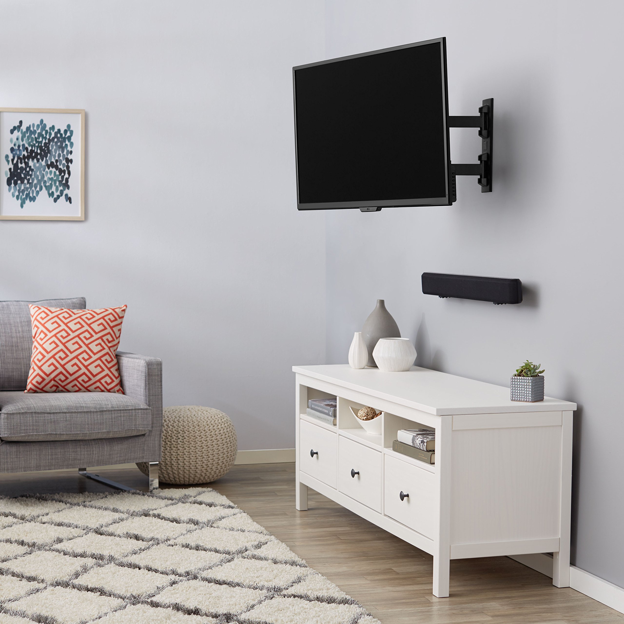 Amazon Basics Supporto TV Parete 26-55" Orientabile Nero